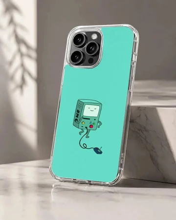 BMO inspired cartoon character on a phone case