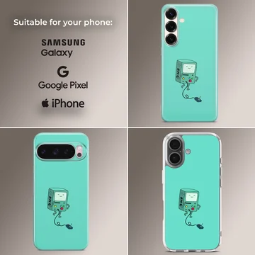 BMO inspired cartoon character on a phone case — Collage