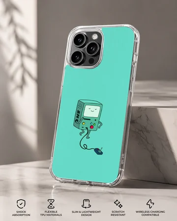 BMO inspired cartoon character on a phone case — Specs