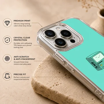 BMO inspired cartoon character on a phone case — Info