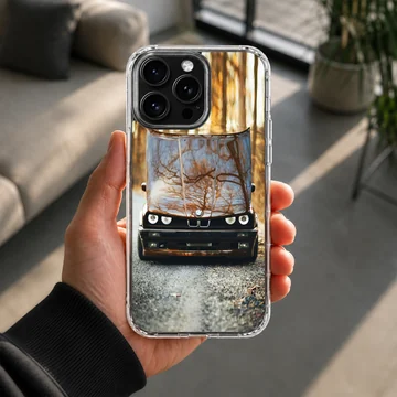 BMW E30 car design on phone case — Lifestyle