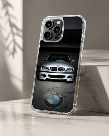 Photographic depiction of BMW E46 on phone case