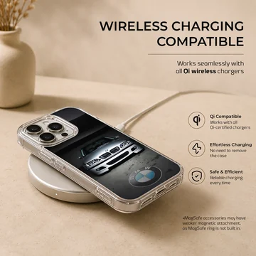 Photographic depiction of BMW E46 on phone case — Charging