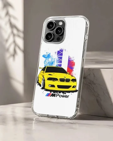 BMW E46 in dynamic design on phone case