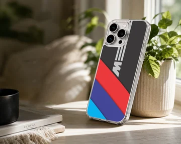 Dynamic BMW M Stripes design on a phone case — Lifestyle