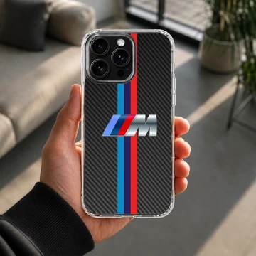 Phone case featuring BMW M Stripes design with racing colors. — Lifestyle
