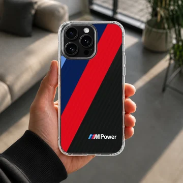 Dynamic BMW M Stripes design on phone case — Lifestyle