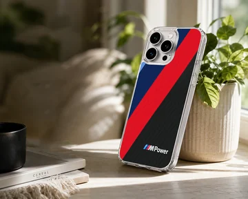 Dynamic BMW M Stripes design on phone case — Lifestyle