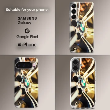 BMW2 motif featuring a wheel design on a phone case — Collage