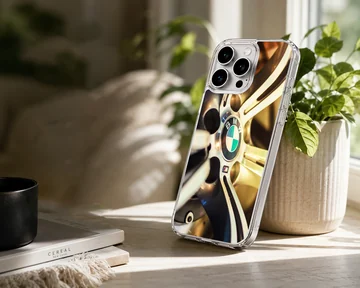 BMW2 motif featuring a wheel design on a phone case — Lifestyle