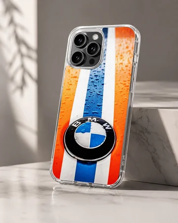 BMW3.1 stripe design with car emblem phone case — Hero