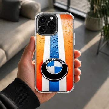 BMW3.1 stripe design with car emblem phone case — Lifestyle