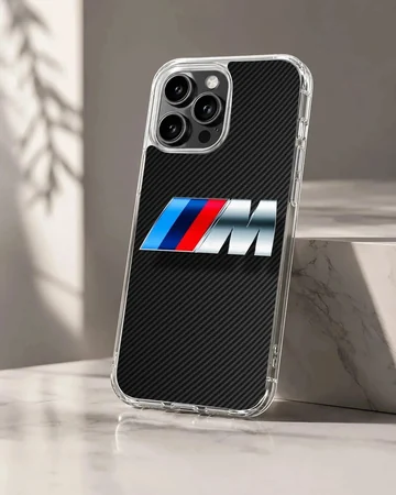 BMW inspired phone case with iconic stripe design