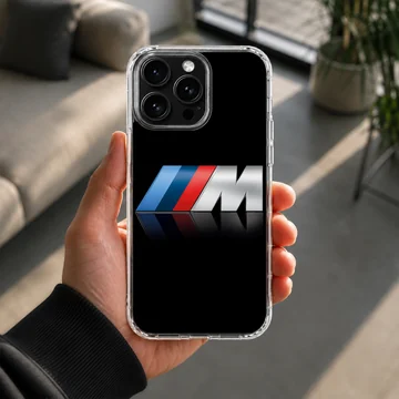 BMW inspired logo on a black background phone case — Lifestyle
