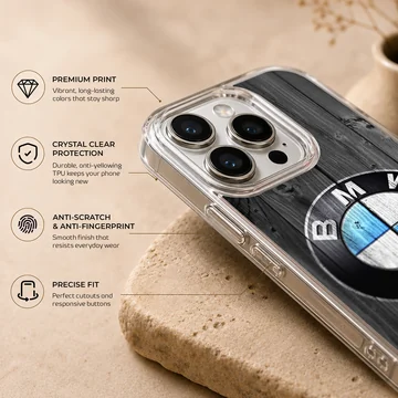Digital illustration of BMW6.5 logo on phone case — Info