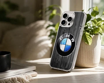 Digital illustration of BMW6.5 logo on phone case — Lifestyle