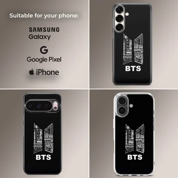 BTS typography design phone case — Collage