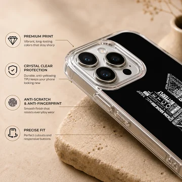 BTS typography design phone case — Info