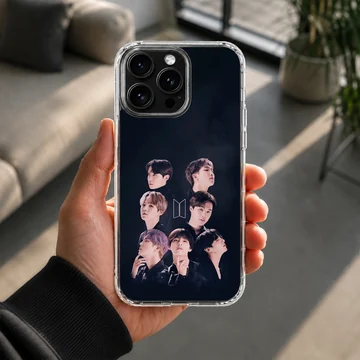 BTS photographic montage phone case with members' portraits — Lifestyle