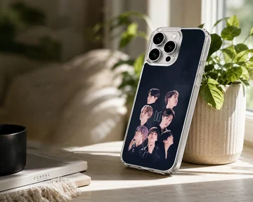 BTS photographic montage phone case with members' portraits — Lifestyle