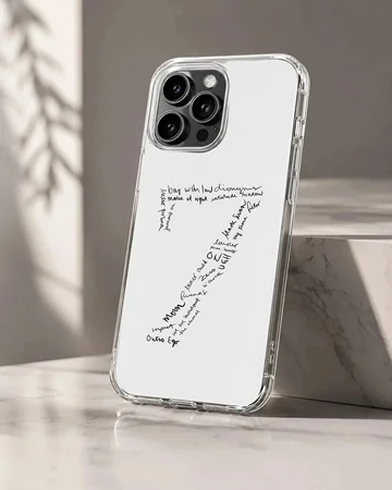 BTS inspired phone case with iconic lyrics in minimal typography design