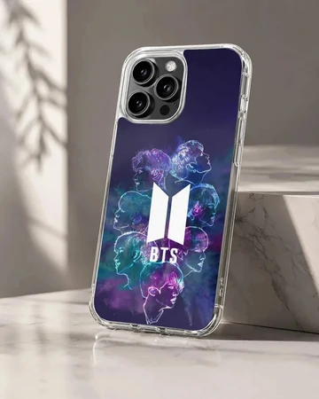 BTS design with vibrant portraits phone case