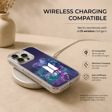 BTS design with vibrant portraits phone case — Charging