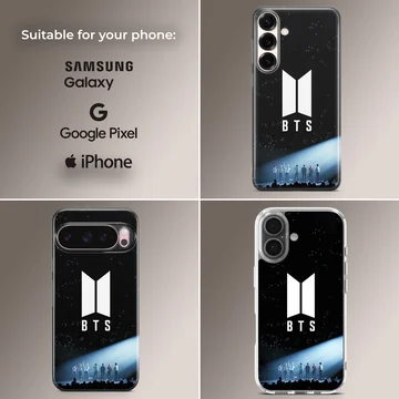 BTS stage performance artwork on phone case — Collage