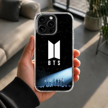 BTS stage performance artwork on phone case — Lifestyle