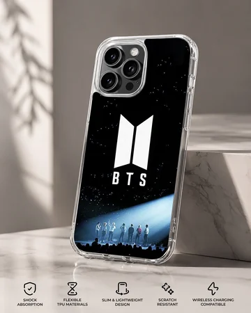 BTS stage performance artwork on phone case — Specs