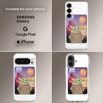 Baby Yoda cartoon design Star Wars phone case — Collage
