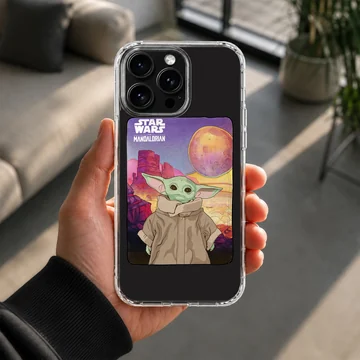 Baby Yoda from The Mandalorian on a phone case — Lifestyle