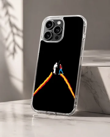 Back To The Future design phone case featuring iconic imagery. — Hero