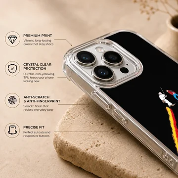 Back To The Future design phone case featuring iconic imagery. — Info