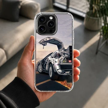 Back To The Future phone case with iconic time machine artwork — Lifestyle