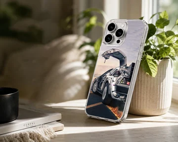 Back To The Future phone case with iconic time machine artwork — Lifestyle