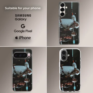 Back To The Future phone case featuring an iconic scene in vivid detail. — Collage