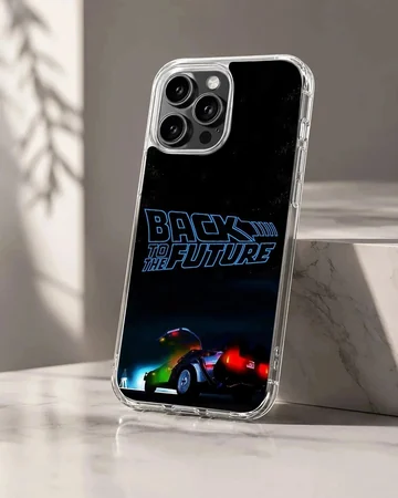 Back to the Future artwork on phone case