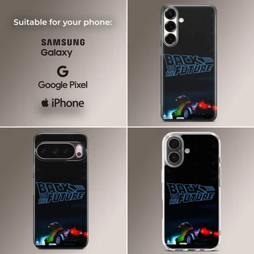 Back to the Future artwork on phone case — Collage