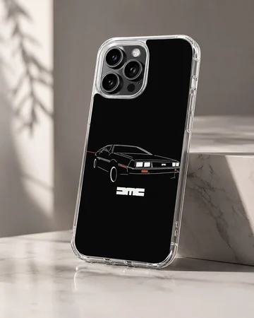 Back To The Future retro movie car art on phone case — Hero