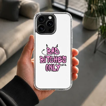 Bad Bitch phone case with edgy bold typography — Lifestyle