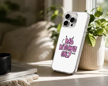 Bad Bitch phone case with edgy bold typography — Lifestyle