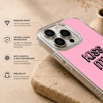 Bad Bitch phone case with bold typography design — Info