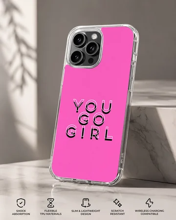 Bad Bitch phone case with bold typography on pink background — Specs