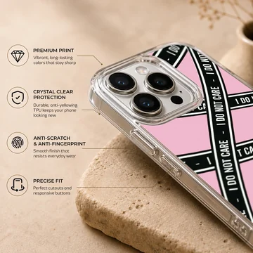 Bad Bitch phone case with bold typography design — Info