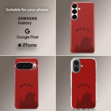 Bad Bitch design phone case with bold typography — Collage