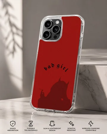 Bad Bitch design phone case with bold typography — Specs