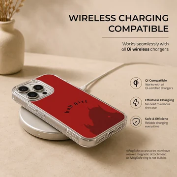 Bad Bitch design phone case with bold typography — Charging