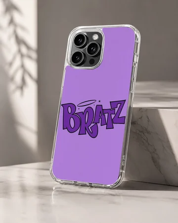 Bad Bitch typography in purple phone case — Hero