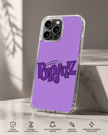 Bad Bitch typography in purple phone case — Specs